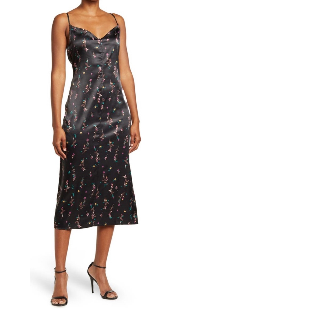 AFRM Katica Satin Midi Dress NWT!